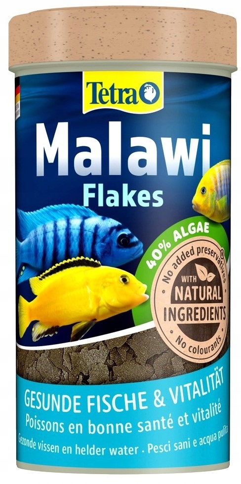 TETRA Malawi Flakes Pokarm płatki z alg dla ryb żywiących się glonami 250ml