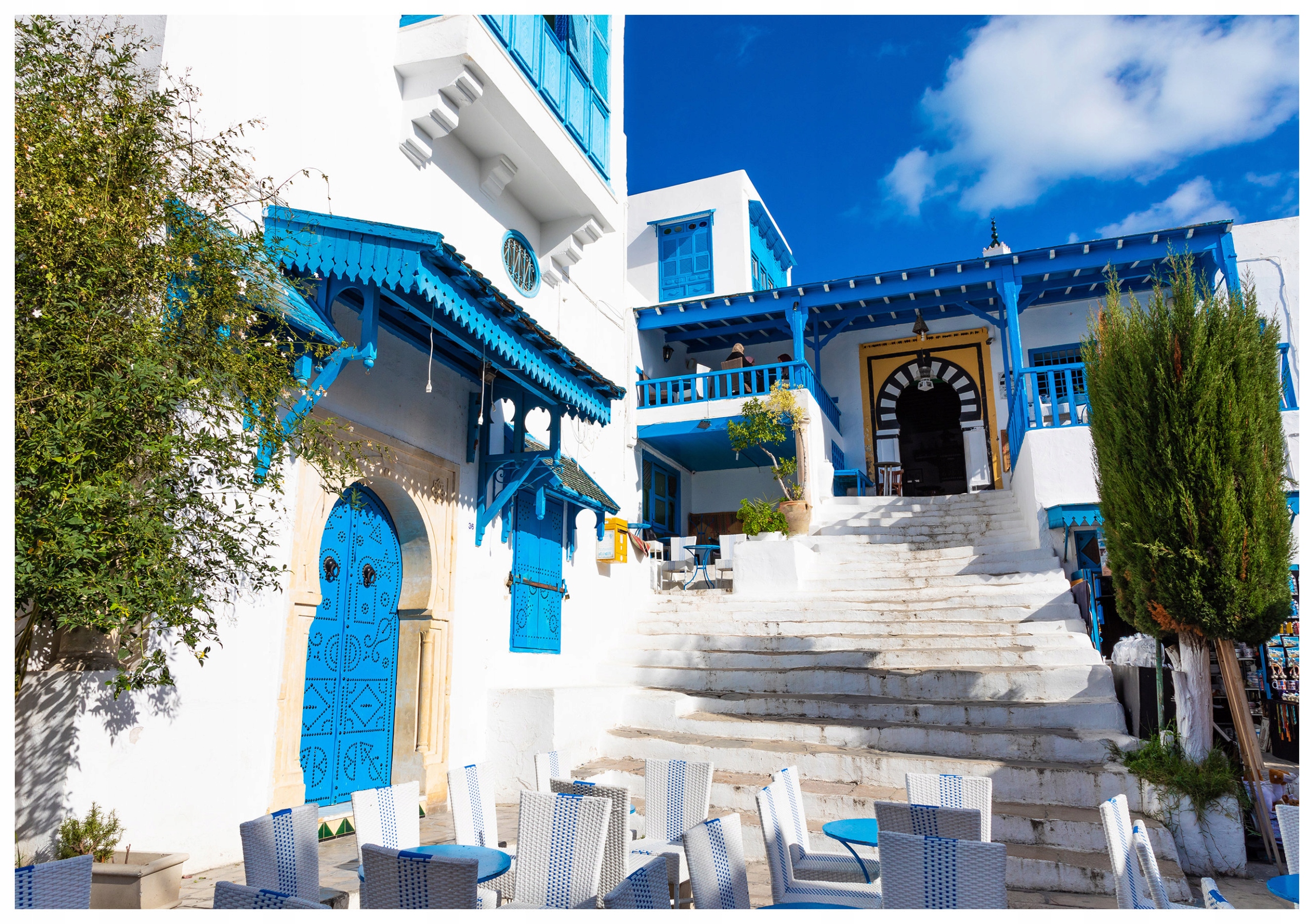 Fototapeta Sidi Bou Said Tunis kouzlo 250x175 Středomořský klimat lepidlo