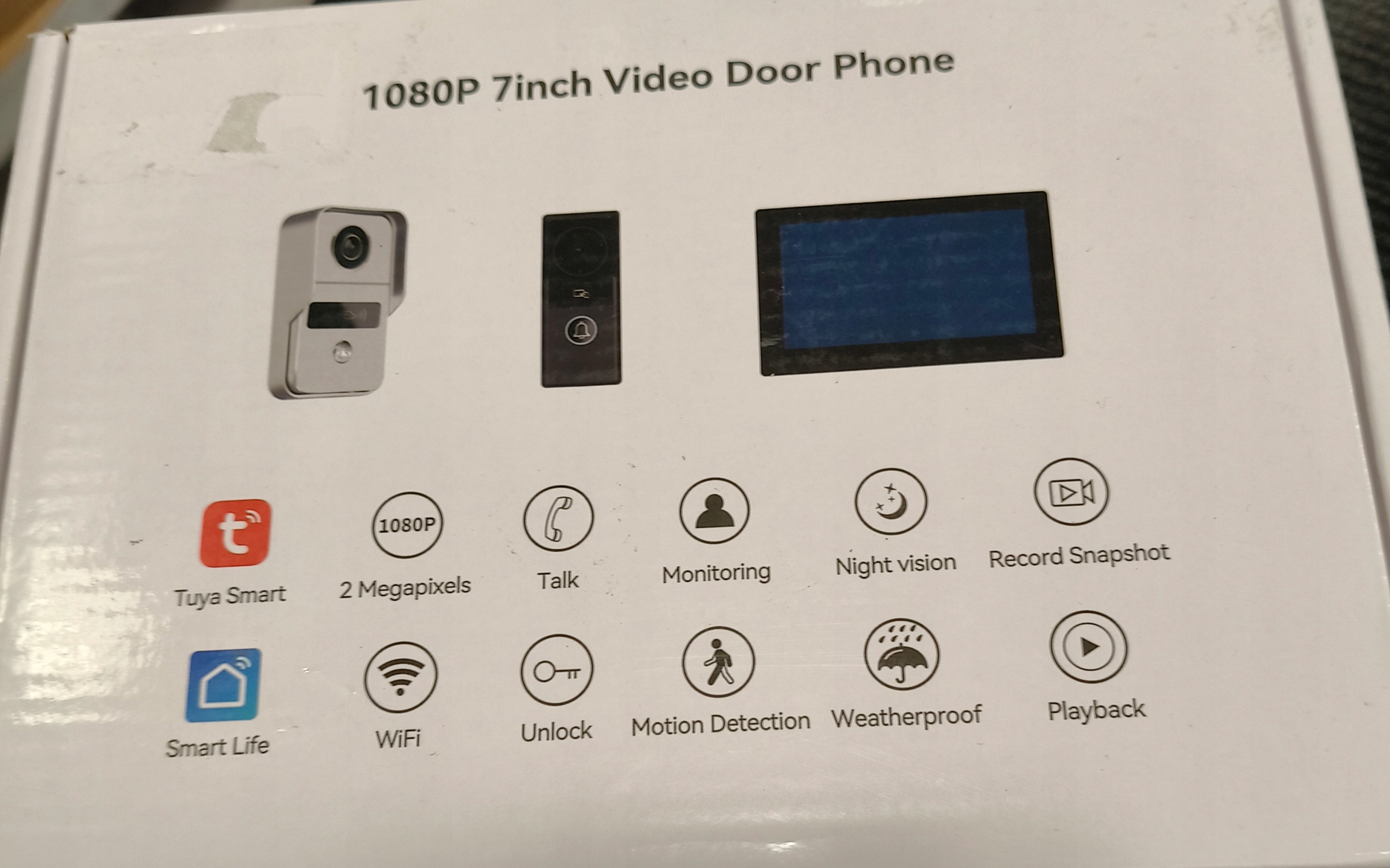 Videovrátnik 1080P 7 inch Video Door Phone