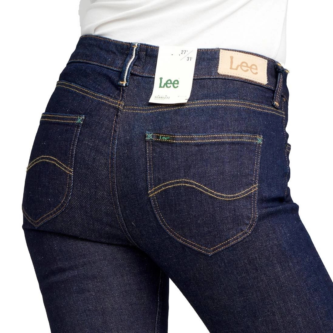 Dámské džínové úzké nohavice kalhoty Lee Scarlett Selvage Rinse L526LY36 24/31