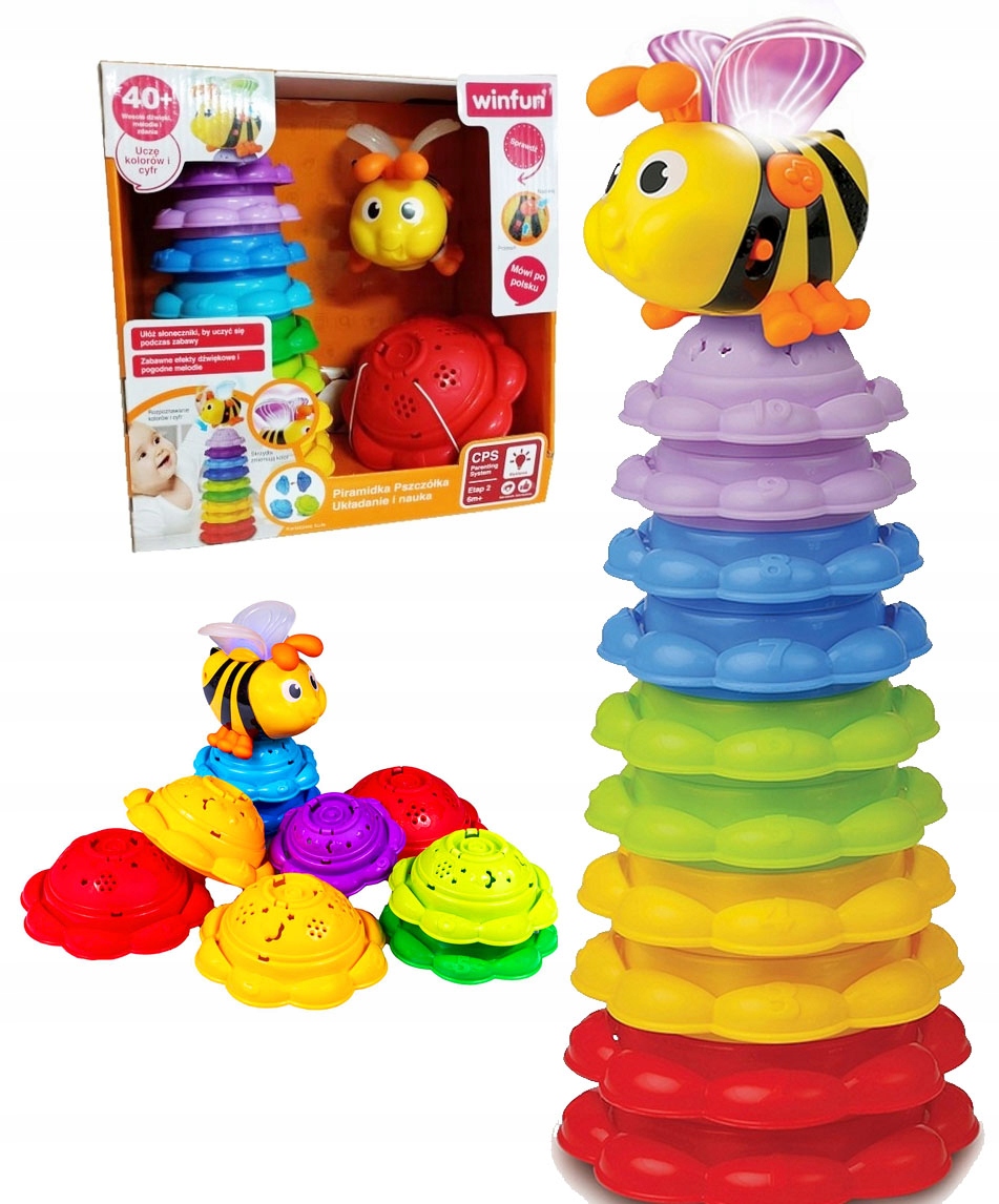 

Smily Play Kolorowa piramidka gra świeci 40 głosów