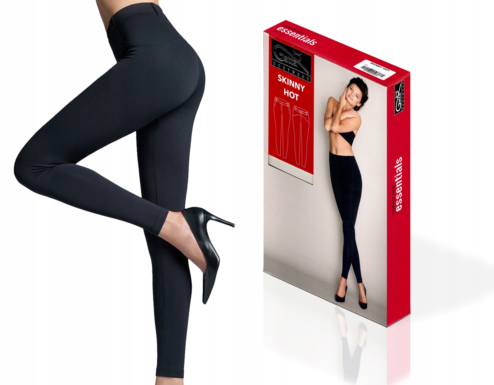 

Skinny Hot Gatta Legginsy, spodnie, czarne, S
