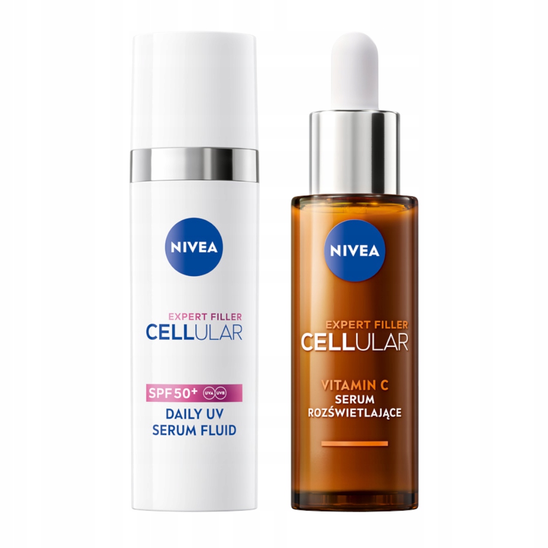 Nivea Cellular rozjasňující sérum na obličej sluneční sérum SPF50