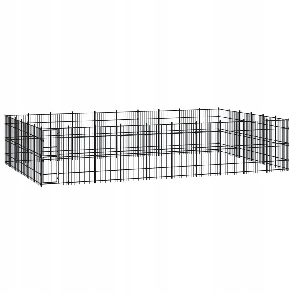 Levně Kotec pro psa, ocelová, 55,3 m²