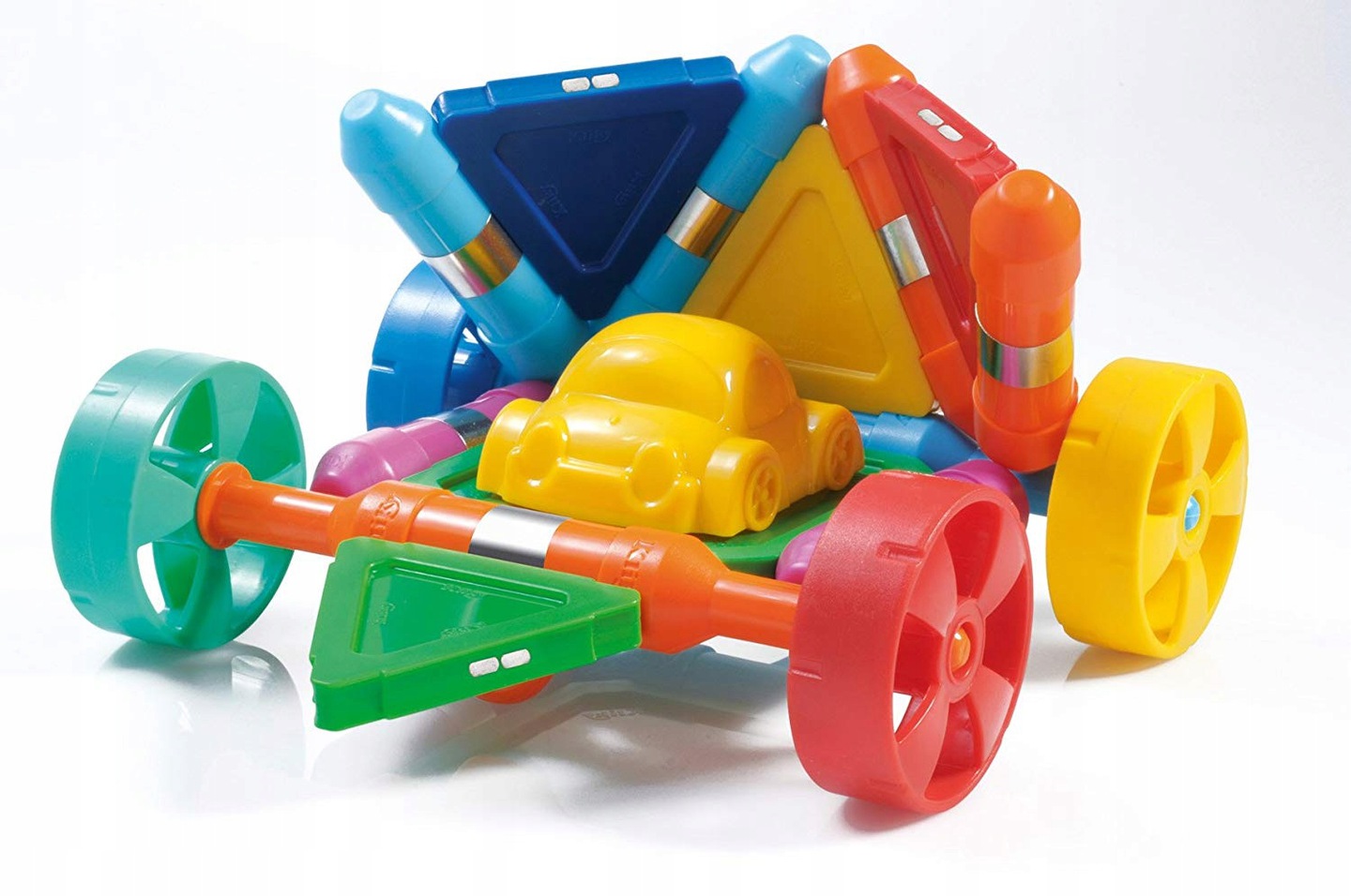 Kliky Konstrukcyjne KLOCKI MAGNETYCZNE Wheels Marka Pozostałe