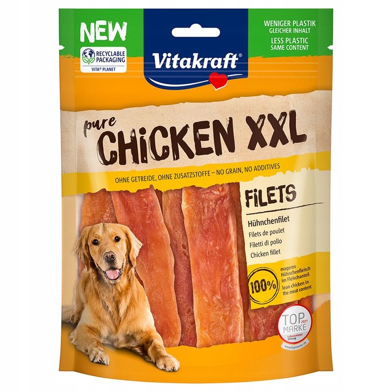 Levně Vitakraft Kuřecí řízky XXL Delikatesní 4 x 250 g