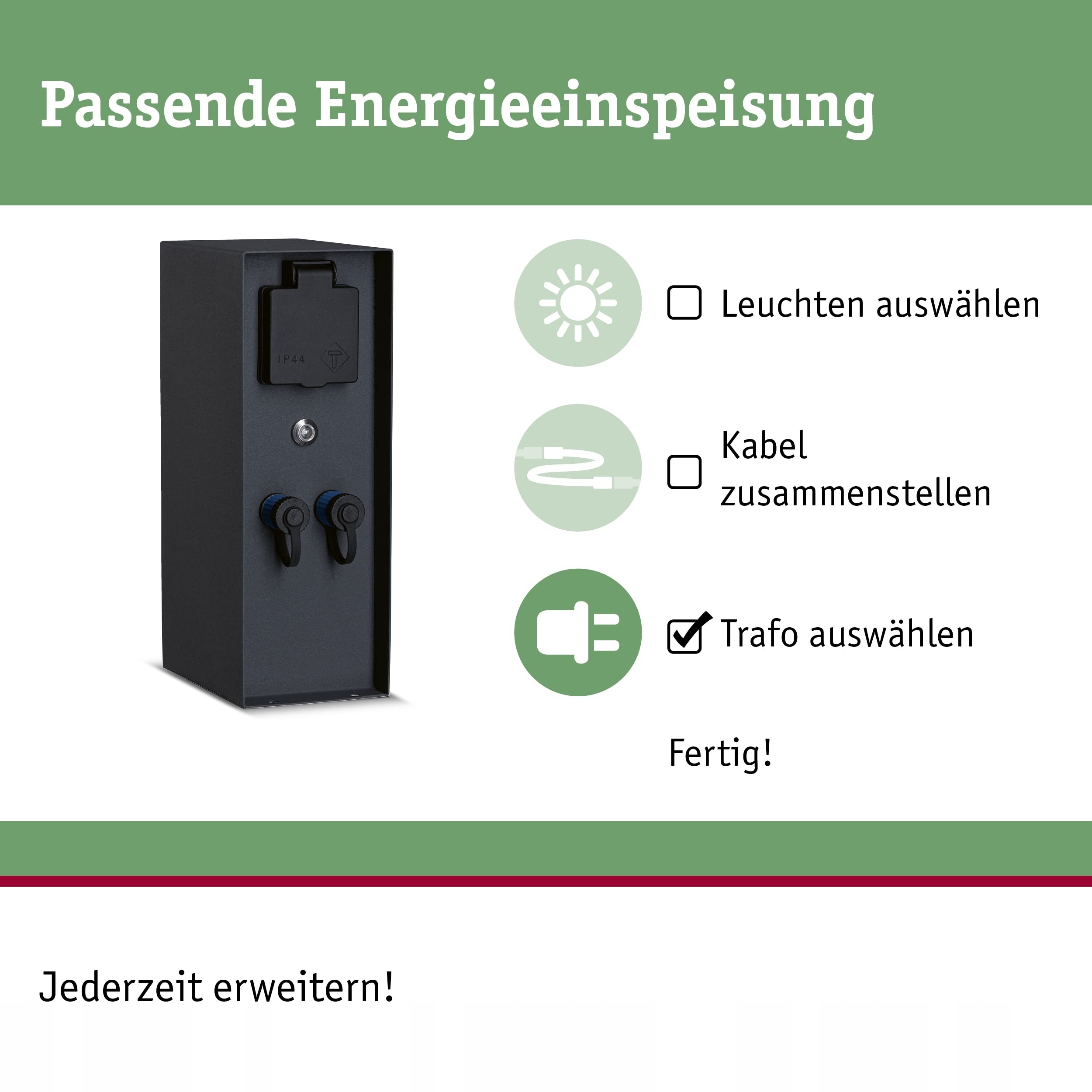 PAULMANN Plug Shine Lampa Zewnętrzna Rio Czujnik Zmierzchu IP44 Antracyt — miniatura 2