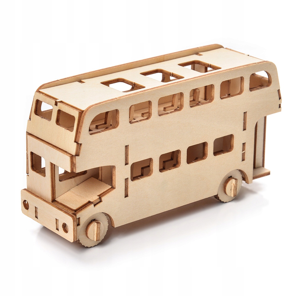 

Little Story Drewniane Puzzle Model 3D Autobus