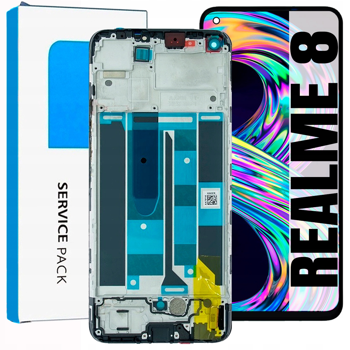 Displej Pro Realme 8 RMX3085 Originální LCD Obrazovka Rámeček