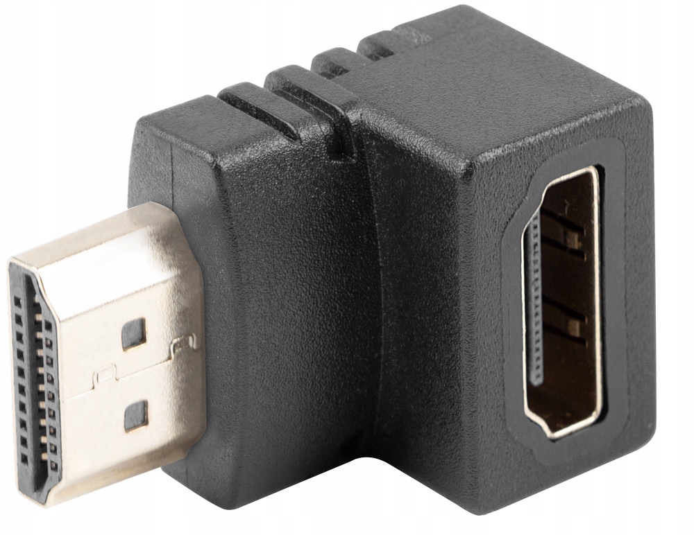 

Adapter przejściówka Hdmi (M) Hdmi (f) kątowy dół