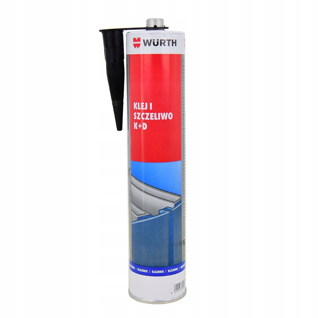 Klej Szczeliwo 300ml Uszczelniacz czarny K+d Wurth