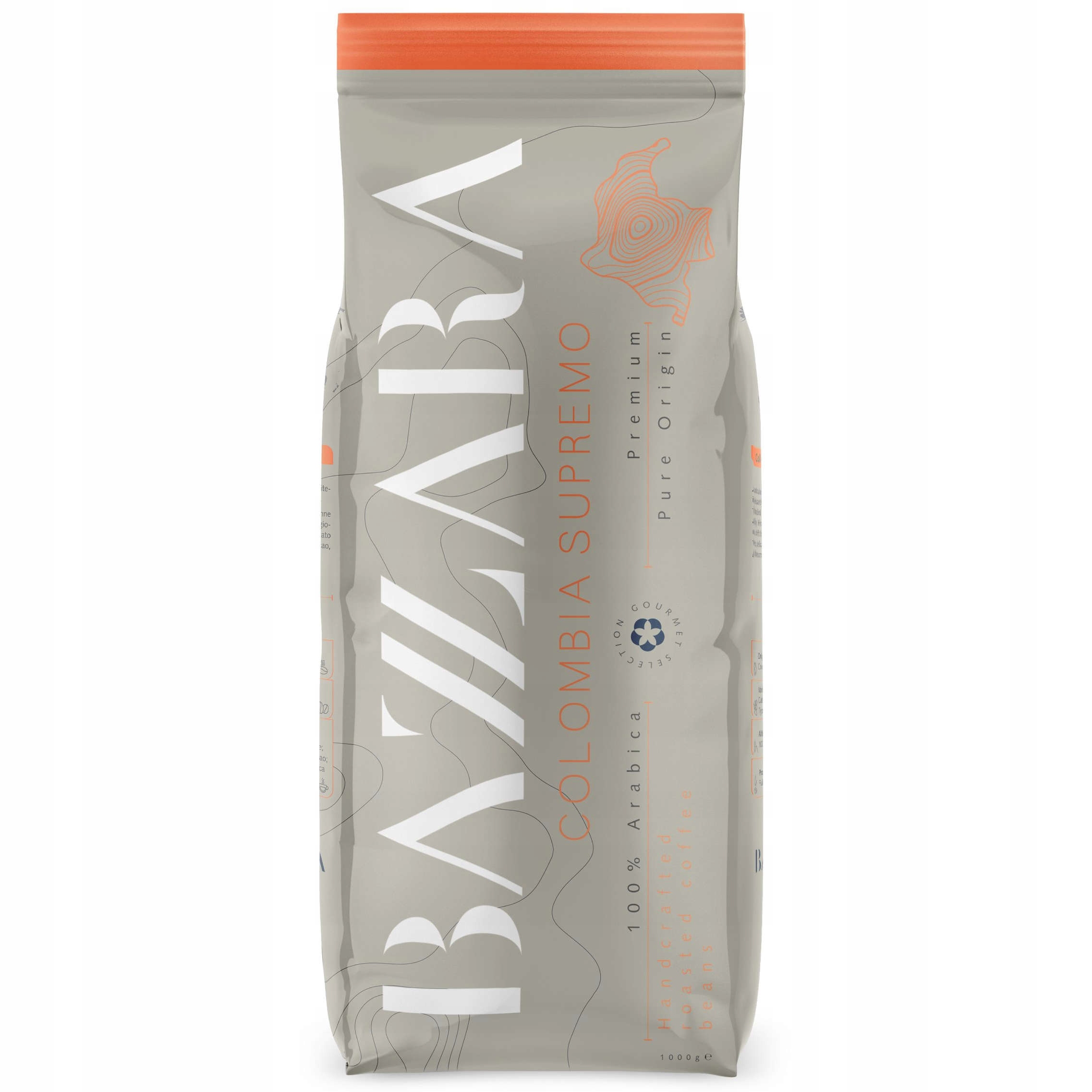 Levně Káva zrnková Bazzara Colombia Supremo 1 kg