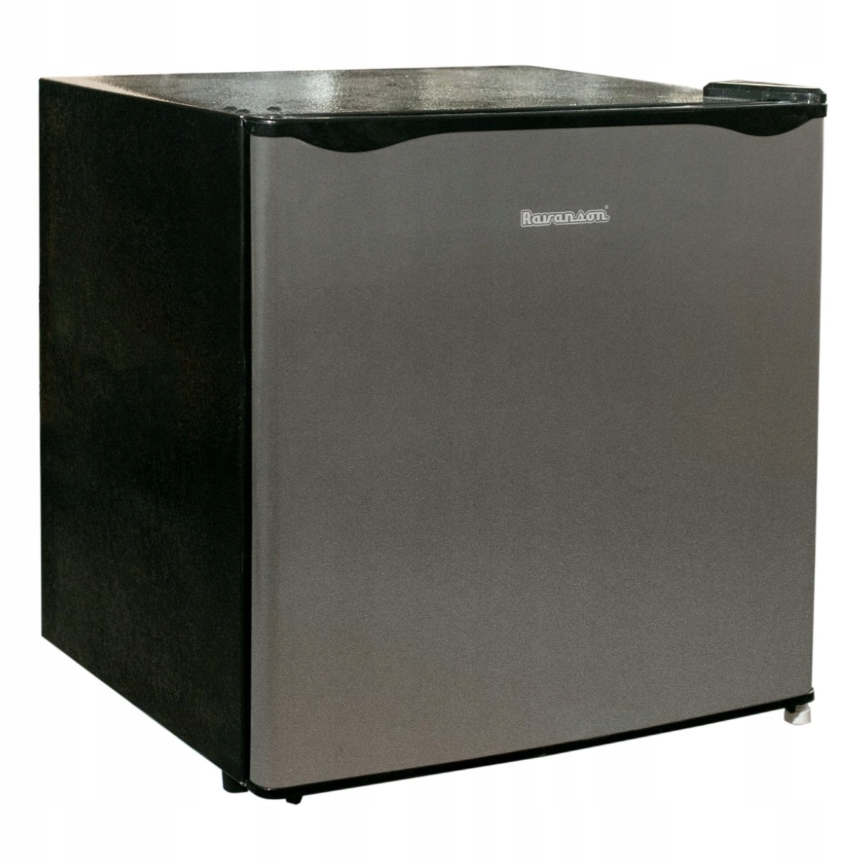 Lodówka Ravanson LKK-50ES Mała Inox Czarna Pojemna