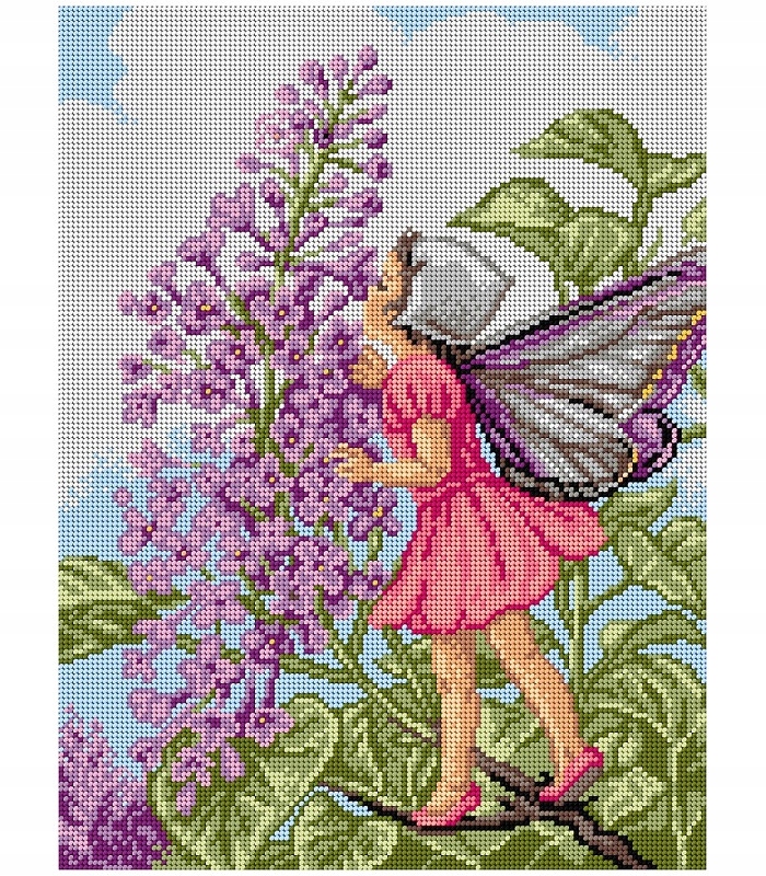 Sada Ariadna kanva mulina vyšívací jehla 30x40 8027