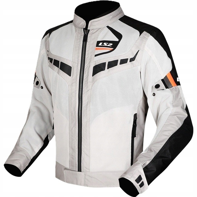 LS2 Garda Air Man Black Grey Orange pánska vetraná motocyklová bunda M