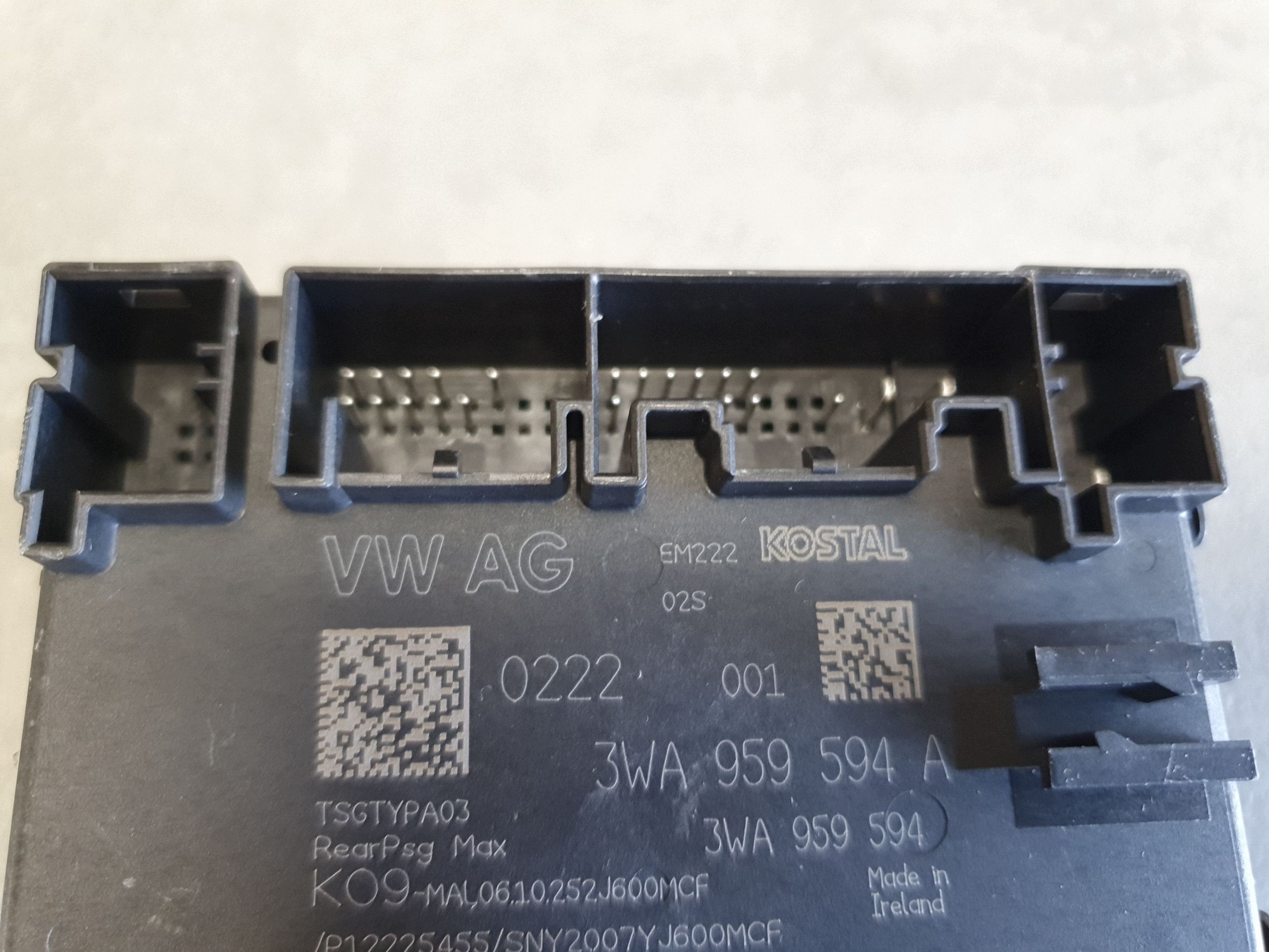 Audi A3 8Y module door right rear part 3WA959594A