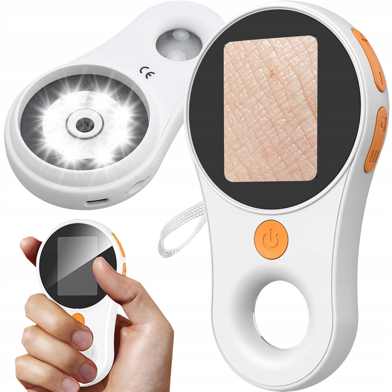 Digitální Lupa Sklo 8 Led Obrazovka 2 Palce Hd Ips Zoom 500 X 2 Mpx