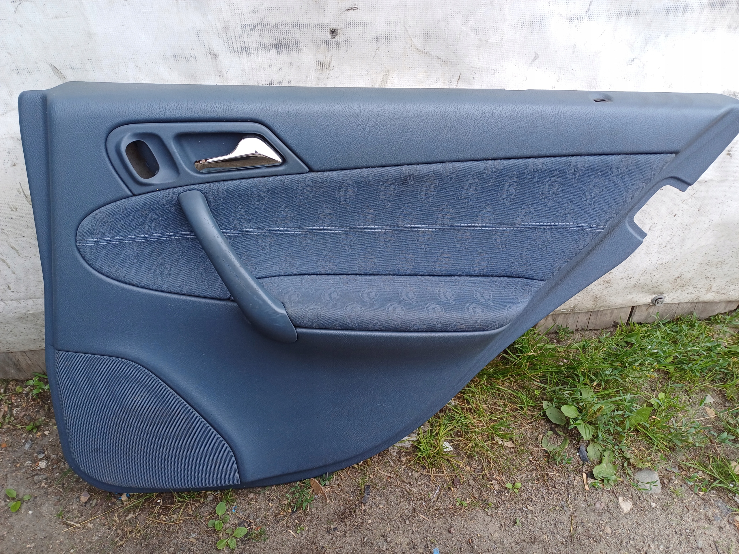 MERCEDES W203 side upholstery right rear part blue