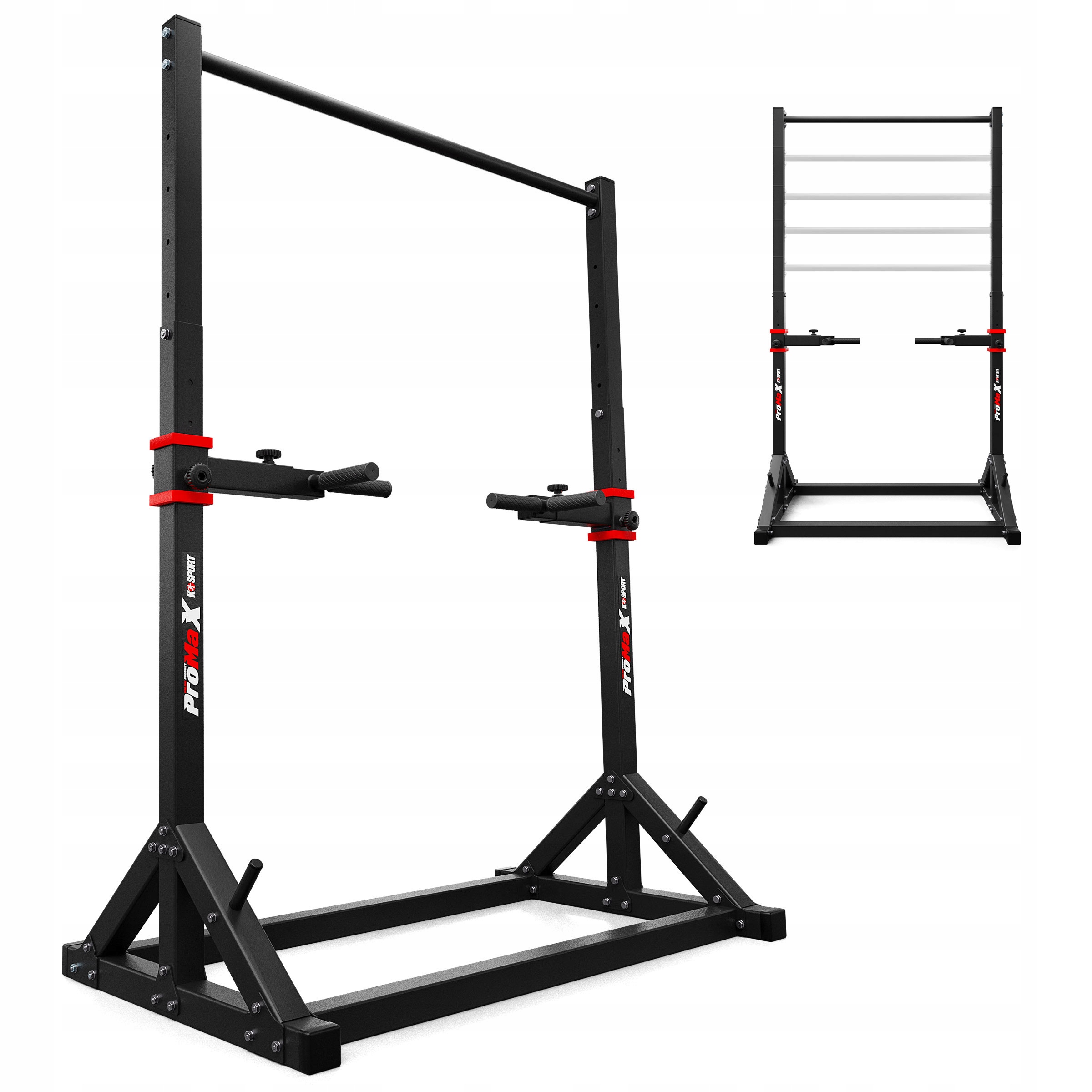 Drążek stacjonarny regulowany do podciągania Poręcze ćwiczeń brzucha dipów