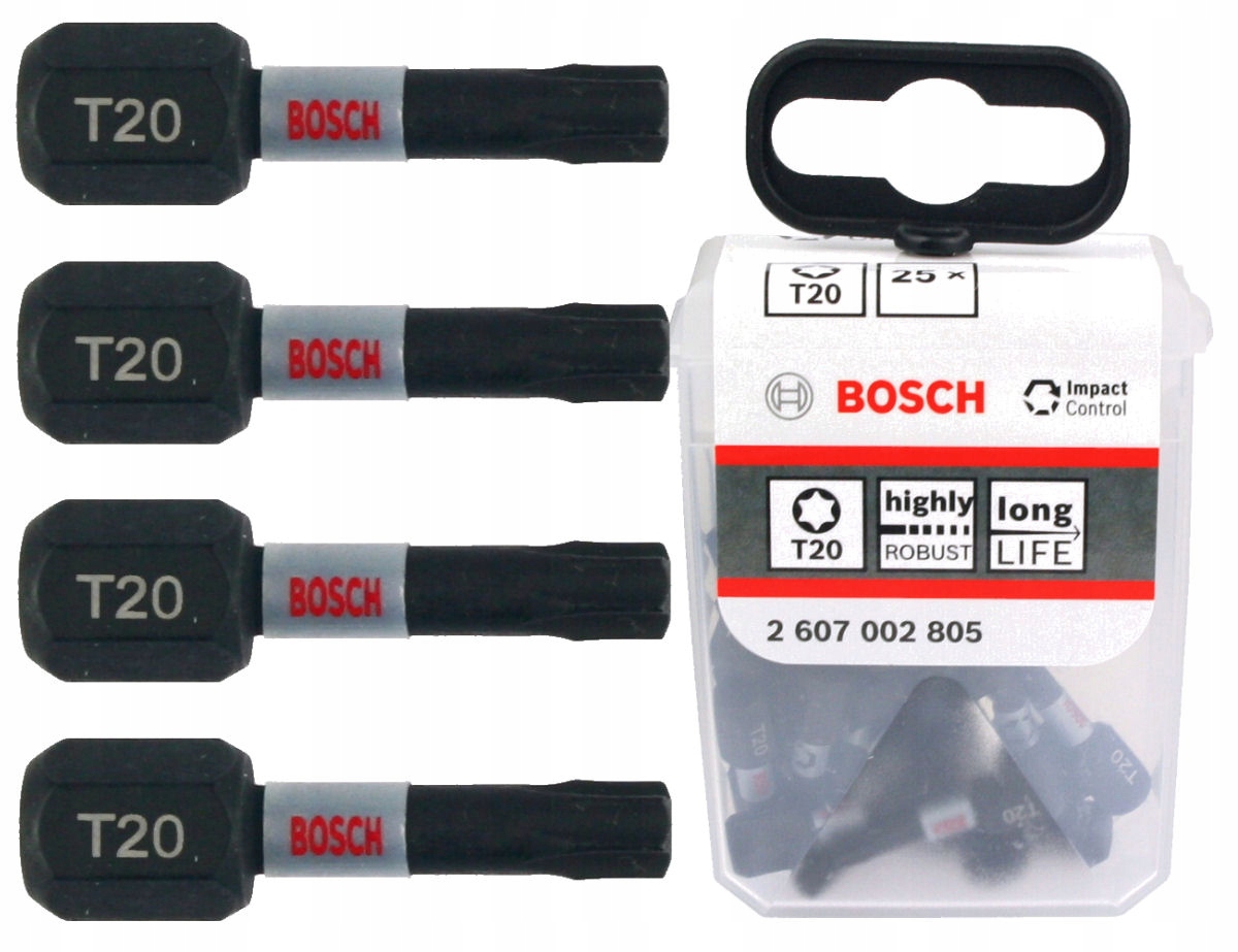 

Bit Torx 20 25mm Impact Control Bosch 25 sztuk