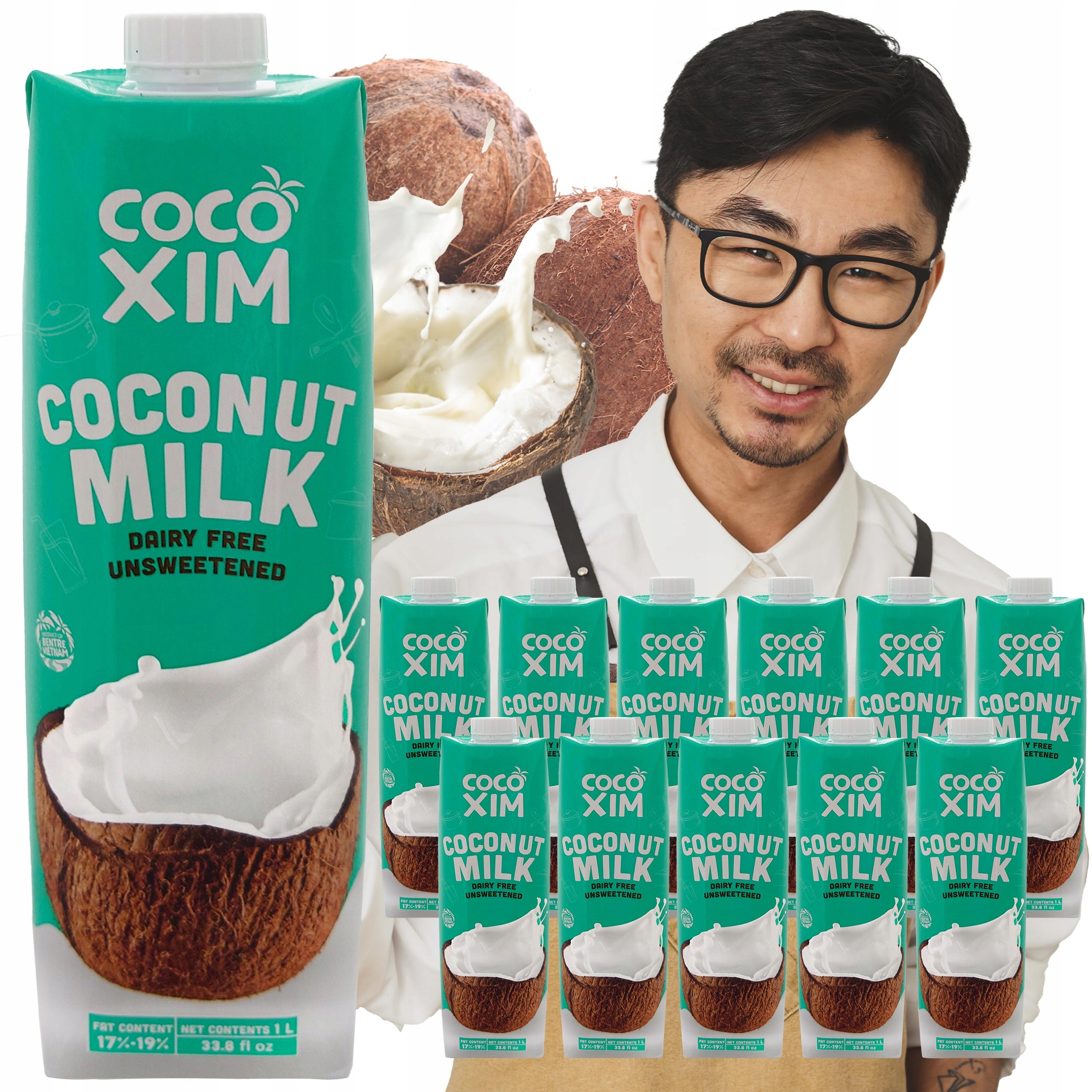 Levně Kokosové mléko Cocoxim 12 l exotická kuchyně mléko exotická chuť Asie