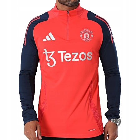 Cienka bluza treningowa longsleeve Adidas Manchester United rozmiar M