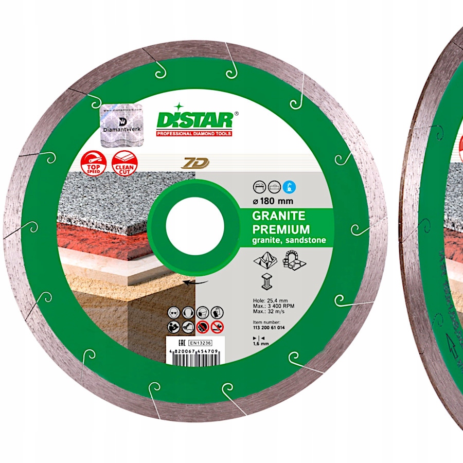 

Distar Tarcza diamentowa 180x25,4mm granit marmur