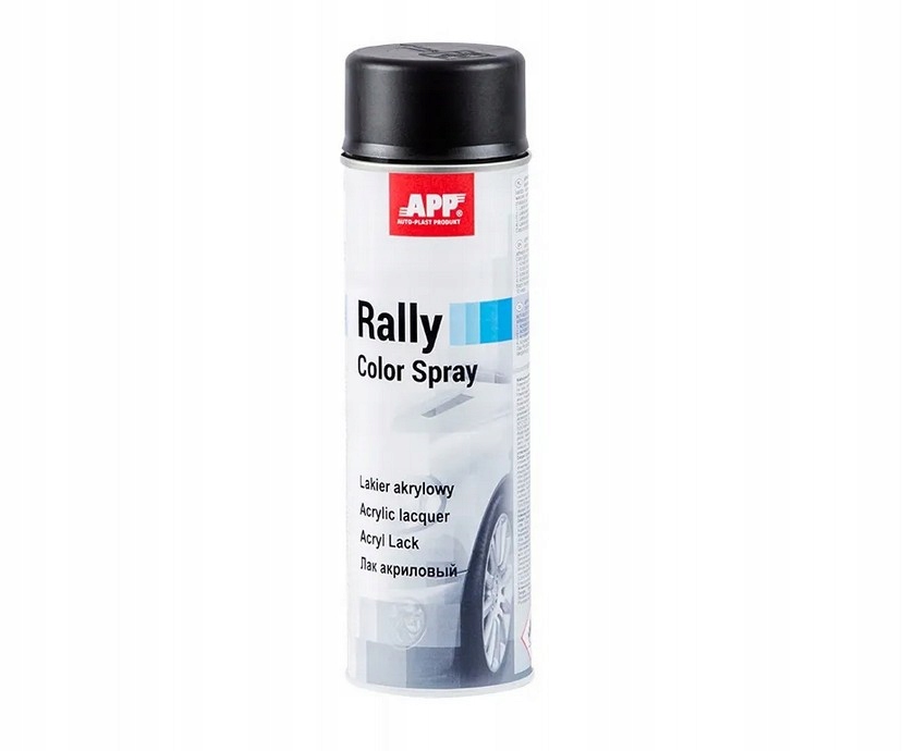 App Rally czarny mat 600ml lakier akrylowy w sprayu