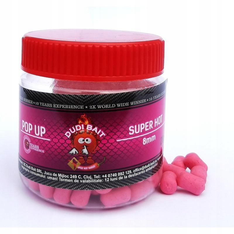 Dudi Bait Pop-Up Hot 8mm 20g Dumbels