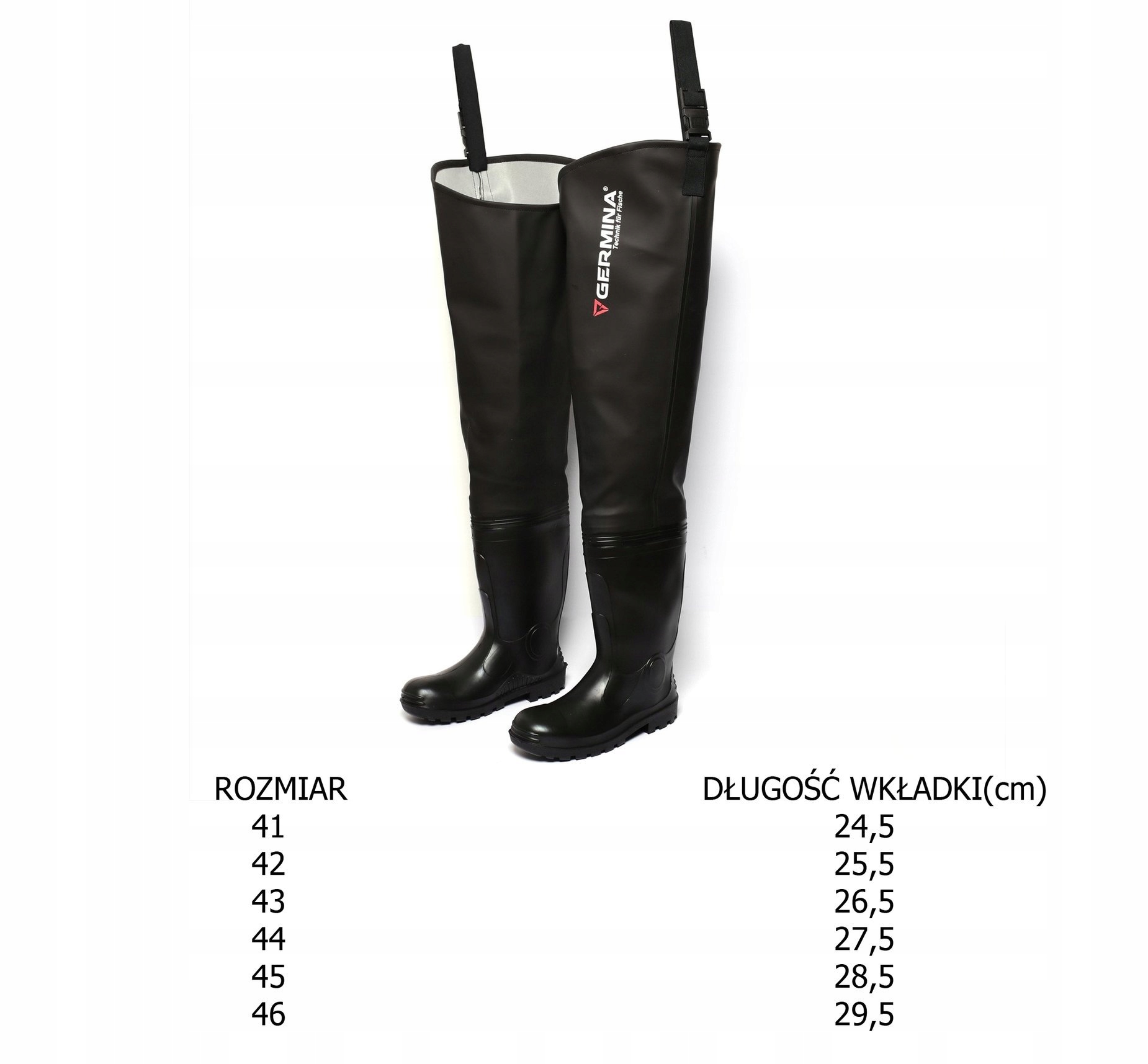 MOCNE I WYTRZYMAŁE WODERY GERMINA STRONG-45 Materiał dominujący inny