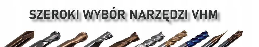 FREZ WĘGLIKOWY VHM 3 PIÓRA 8mm 50HRC ALUMINIUM Marka inny