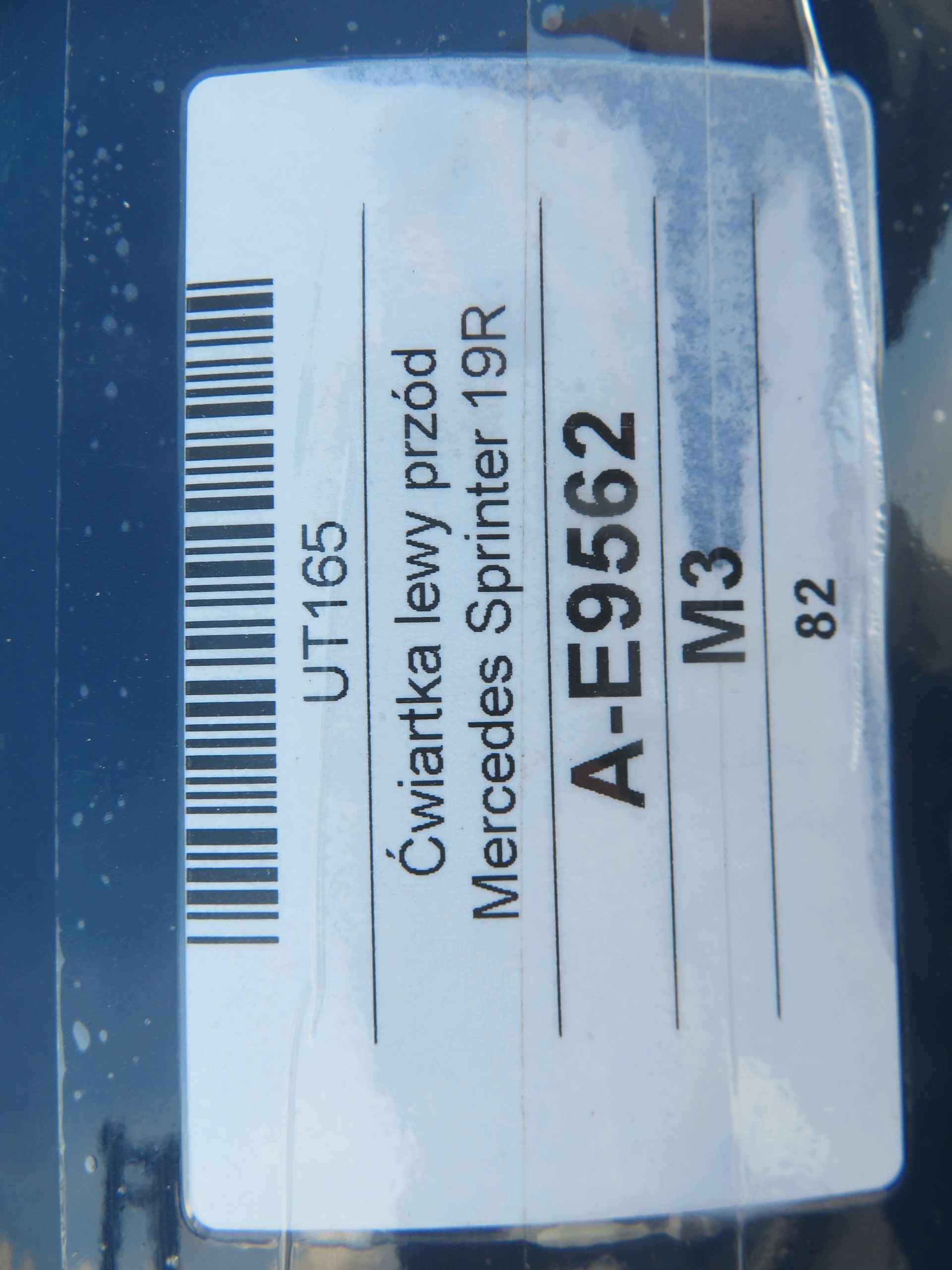 quarter quarter left front MERCEDES SPRINTER W907 19R