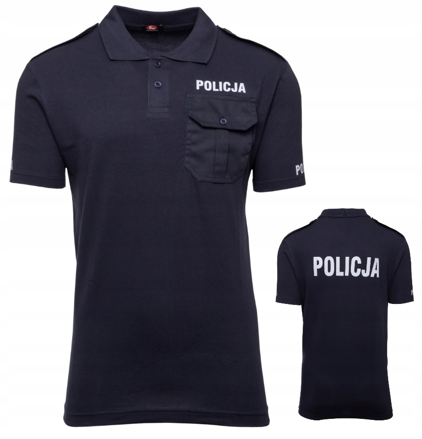 

Koszulka Polo Policja Nowy Wzór kieszeń Granat XXL