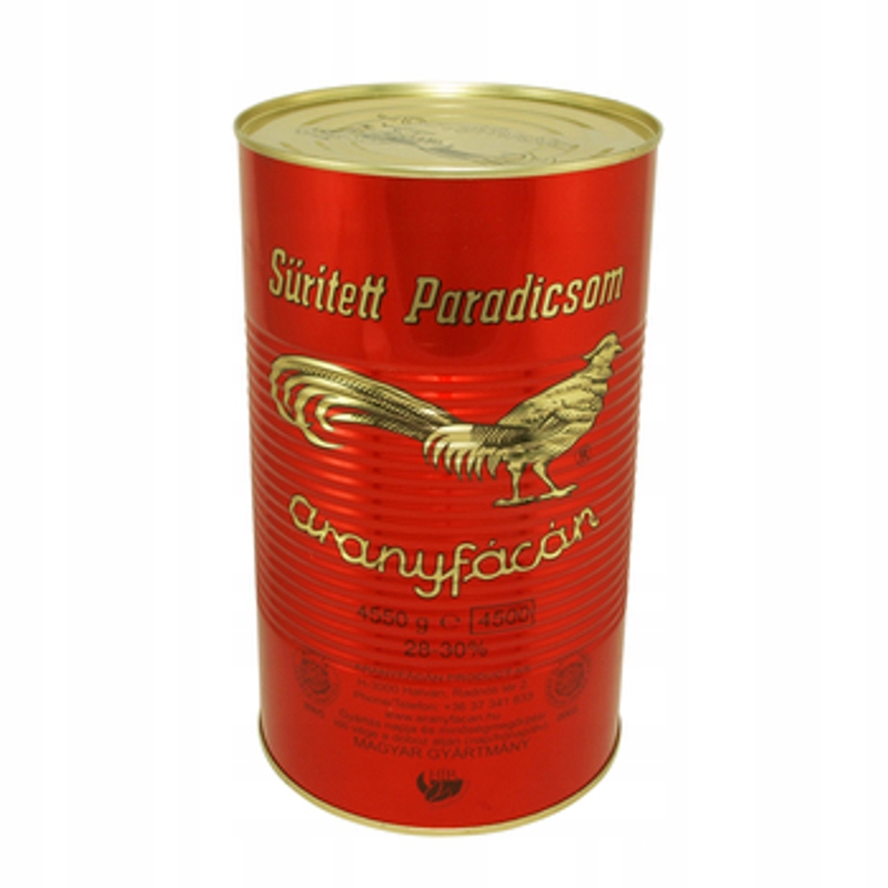 Rajčatový koncentrát Bažant 4550 g Aranyfacan