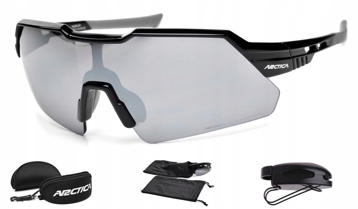 Cyklistické brýle Arctica S-315 UV400 Zrcadlová povrchová úprava Gumové nosníky