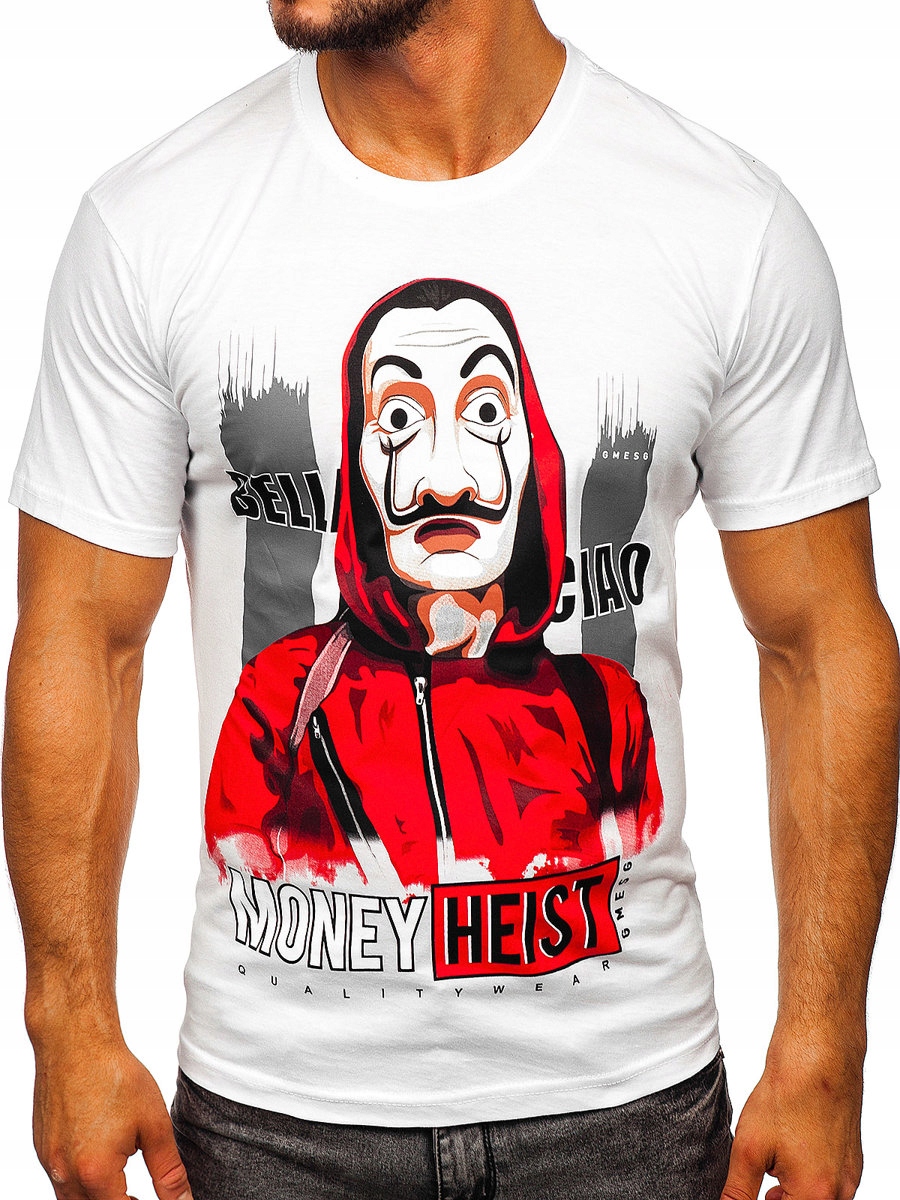 

T-shirt Męski Kszulka Biała 192347 Rozmiar_xl