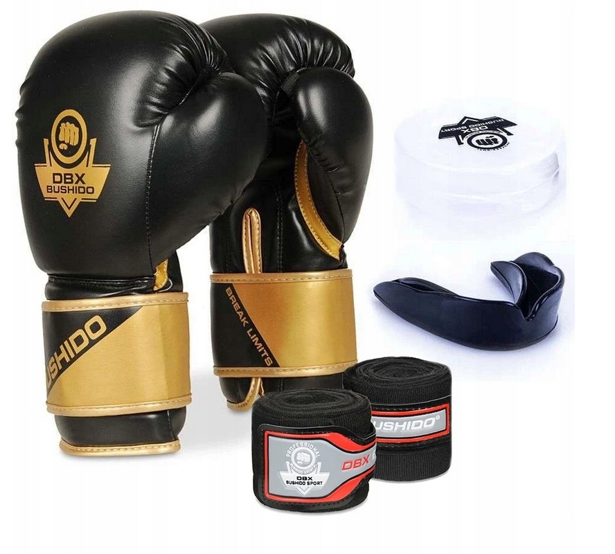 Zestaw Bokserski: Rękawice 10oz Owijki,bandaże Szczęka Na Zęby