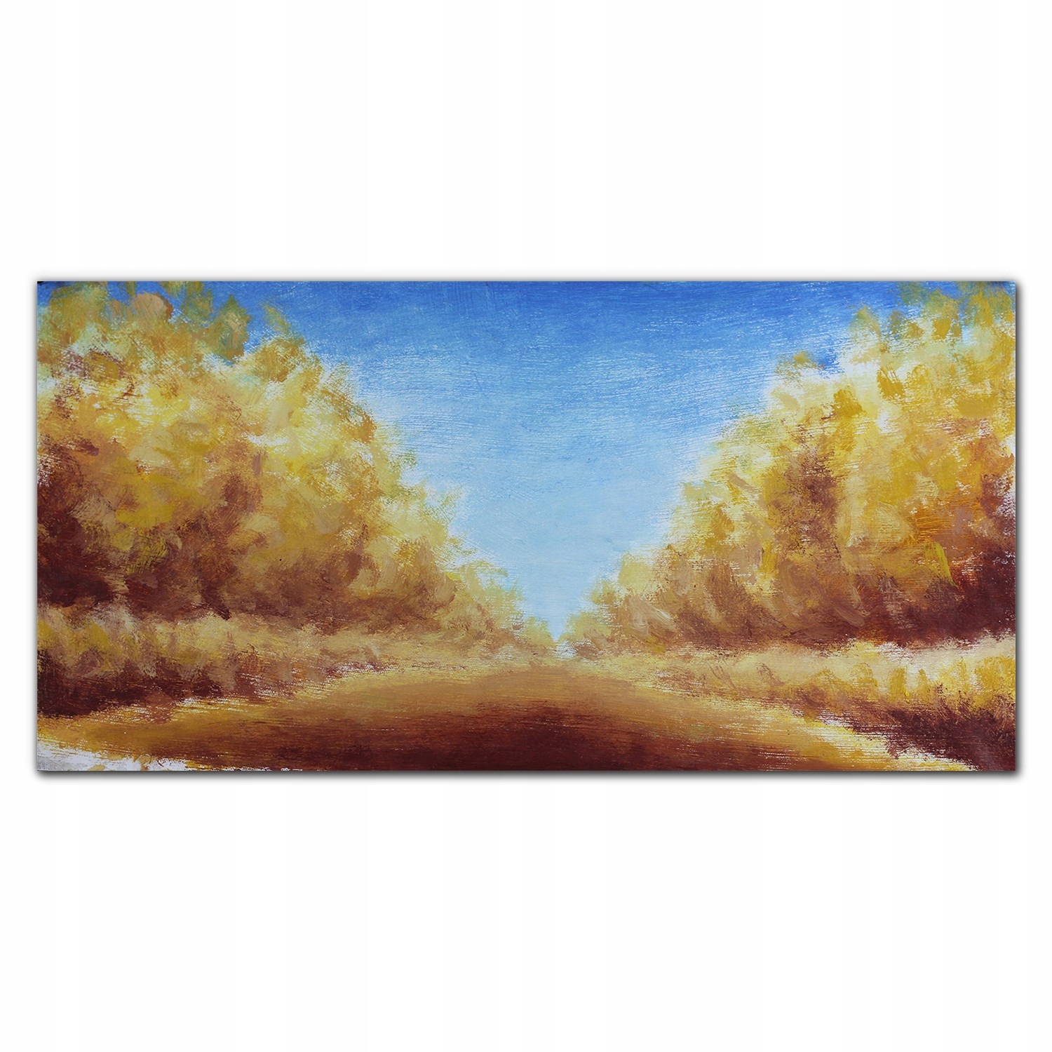 Obraz na plátne do obývačky Les jeseň obloha 140x70