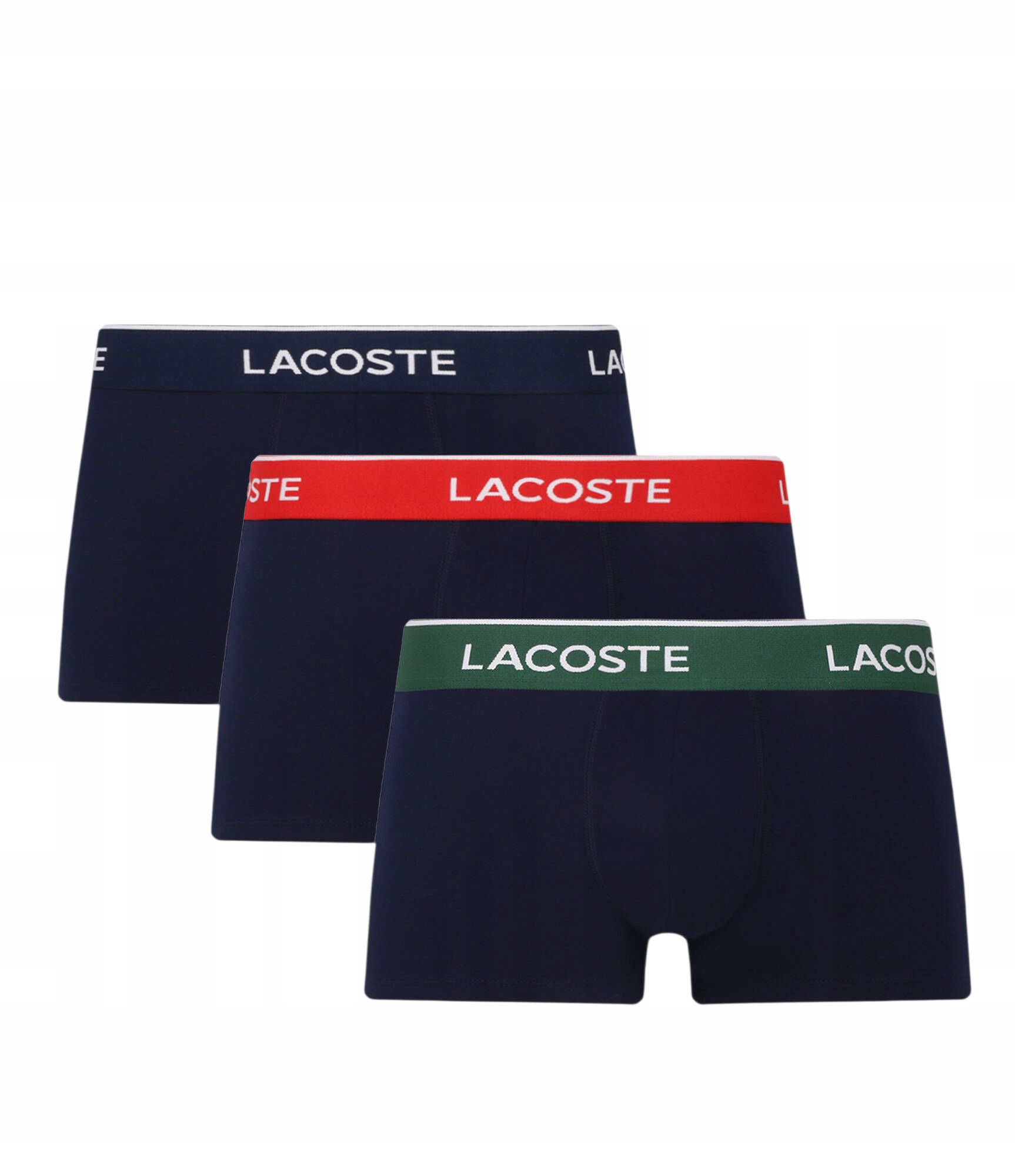 Lacoste 5H1297 Boxerky 3pack tmavě modré slipy bavlna velikost L