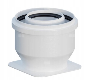 Jednoduchý redukovaný adaptér Ricom pro kotle Immergas redukce 60/100x80/125