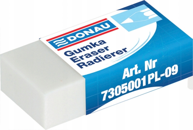 

Gumka uniwersalna Donau 41x21x11mm biała