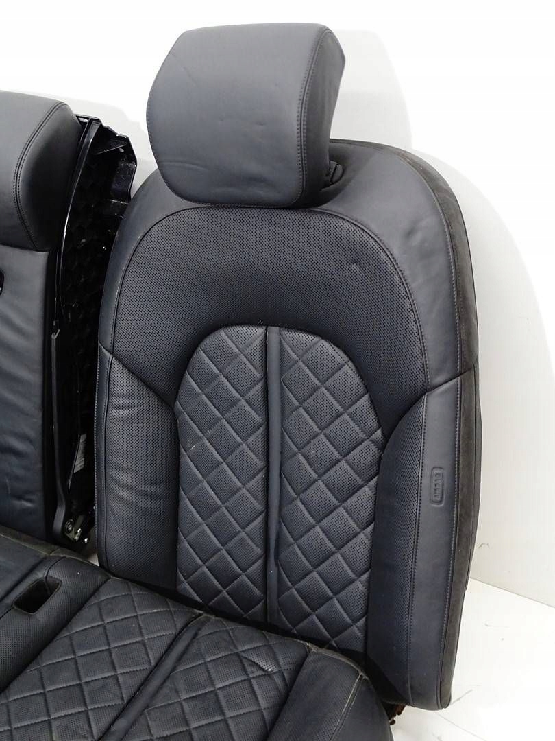 seat rear part rear OPARCIE armrest AUDI A8 S8 D4 ROMBY leather black
