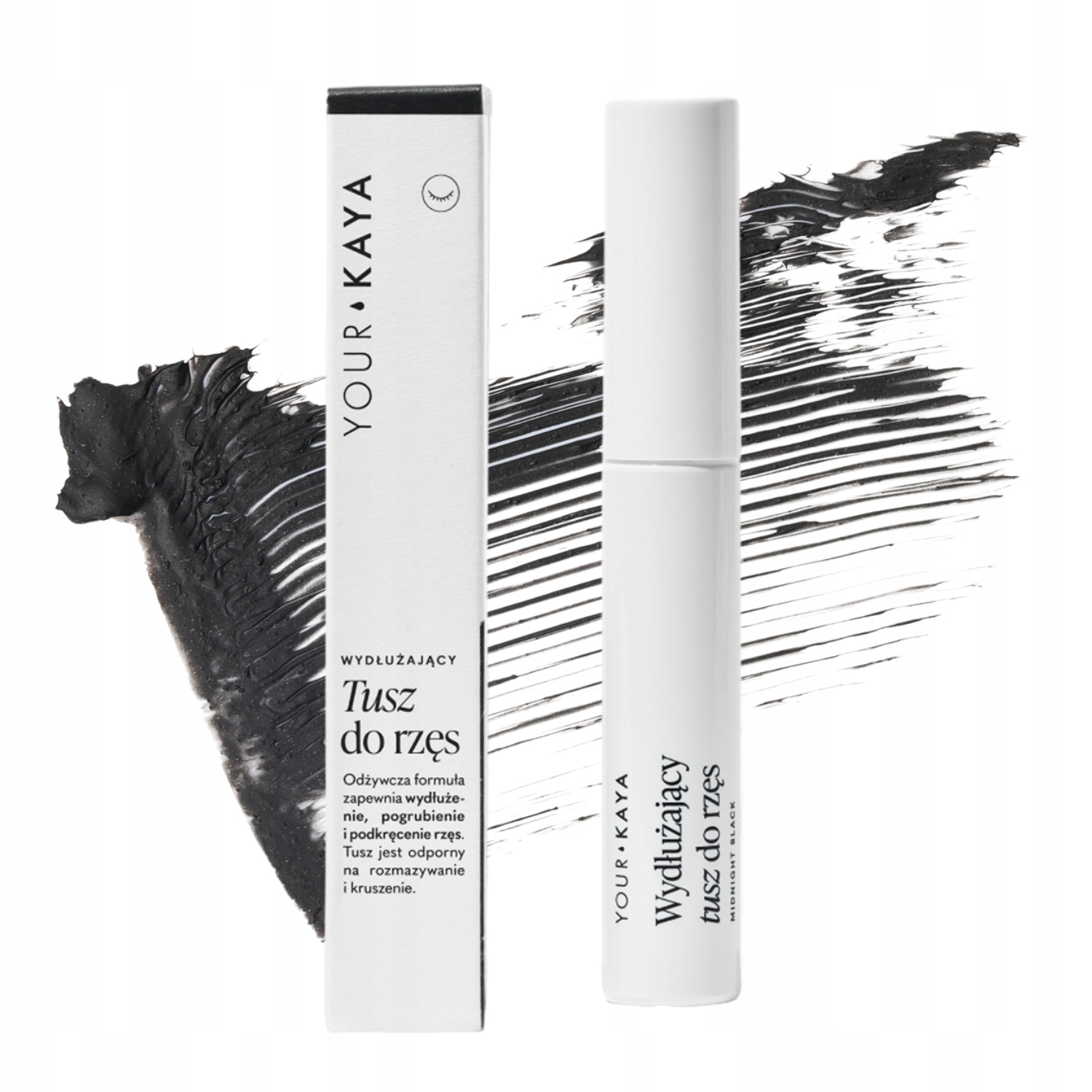 Wydłużający Tusz do Rzęs Pogrubiający Czarny Midnight Black Your KAYA