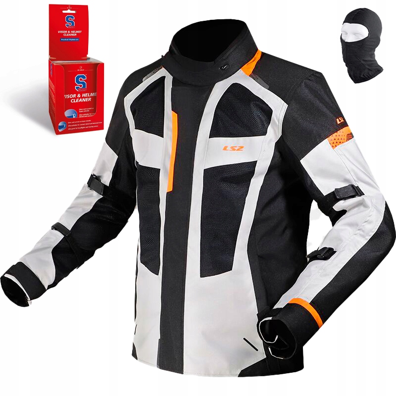 Pánska Motocyklová Bunda LS2 Scout Vodoodolné Turistické Chrániče