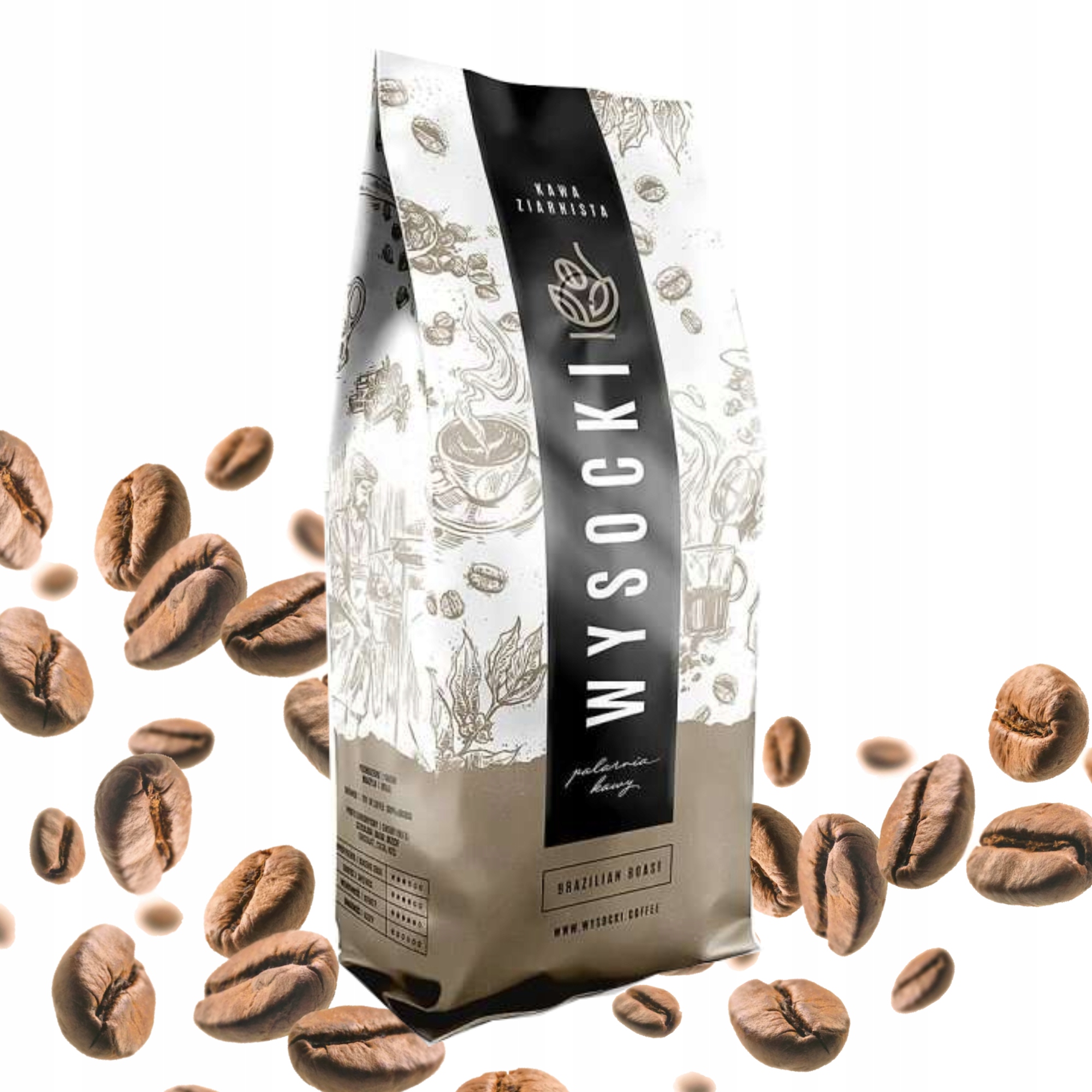 Levně Wysocki Coffee 100% Arabica kávová Káva 1kg