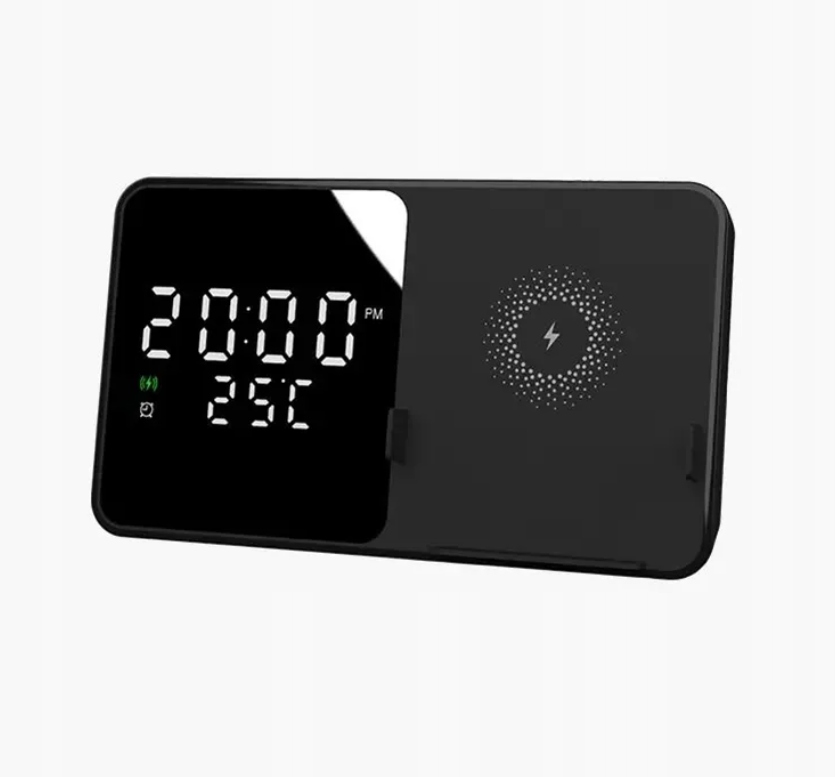 BUDZIK CYFROWY Zegar ŁADOWARKA INDYKCYJNA 15W Temp EAN (GTIN) 5905954325078