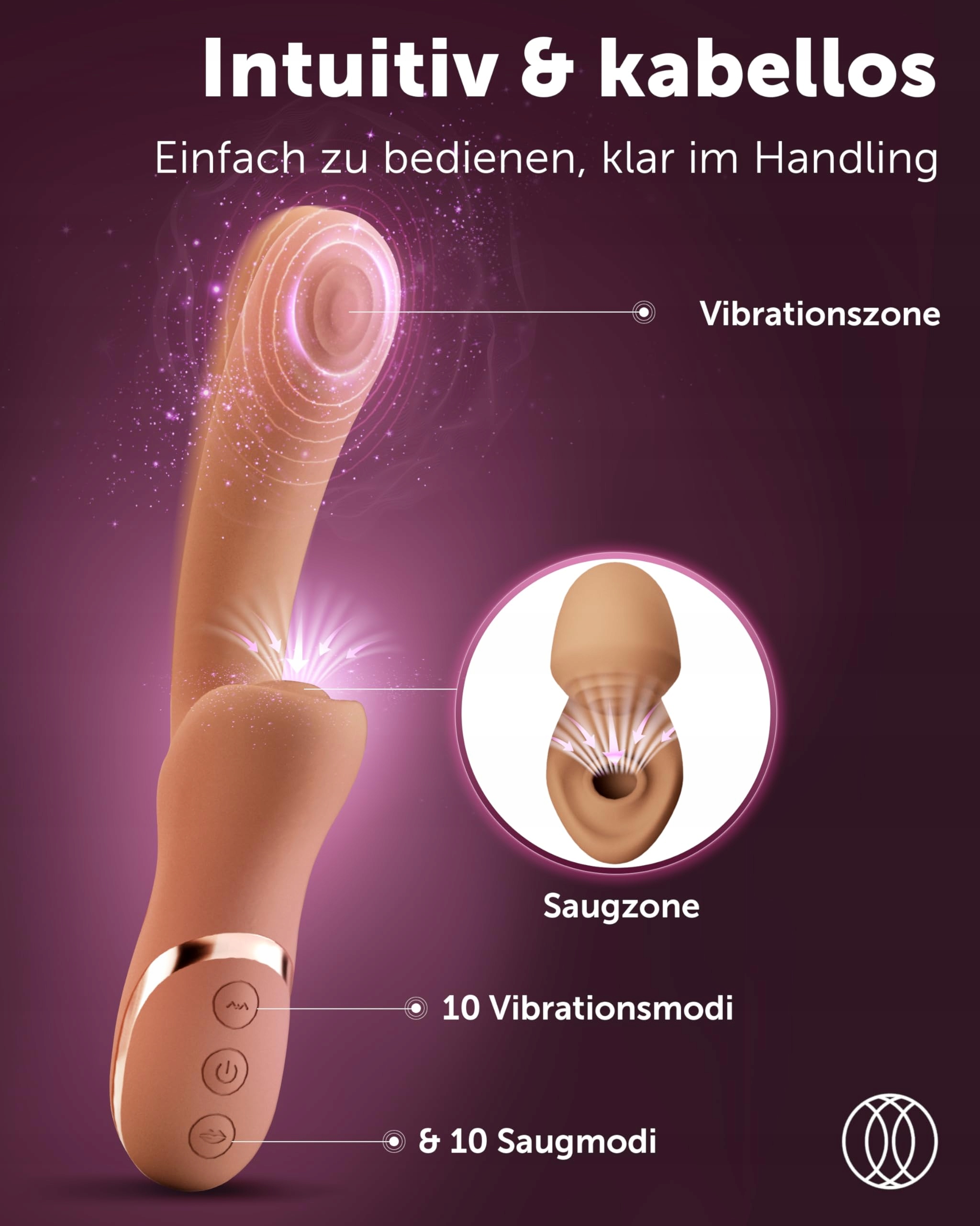 INTIMA FELIN Wibrator G Punkt z Ssaniem Klitorisu dla Kobiet Zestaw Dla Par — miniatura 2