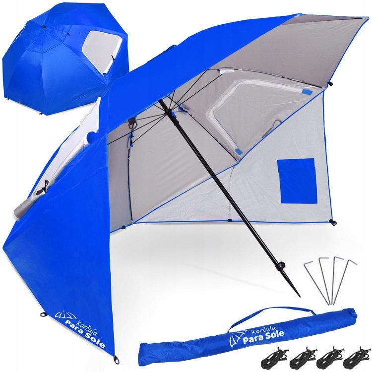 Parasol Plażowy Korcula Para Sole Upf 50+ na Plażę do Ogrodu