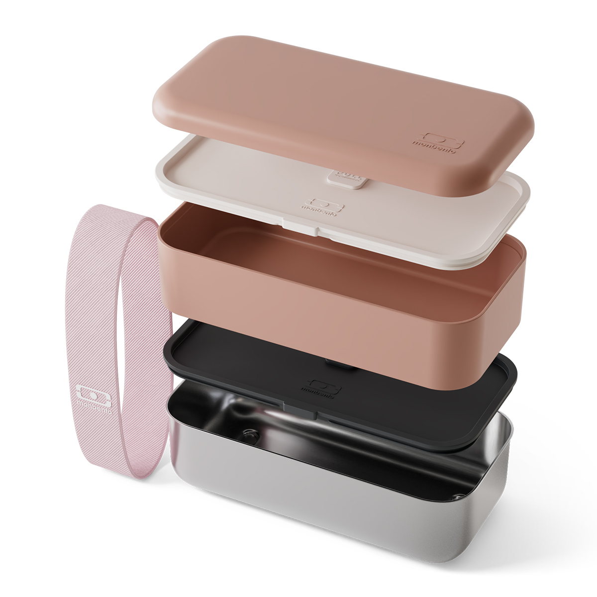 Lunchbox Monbento nádoba Sense termoska 1200 ML Rose Moka