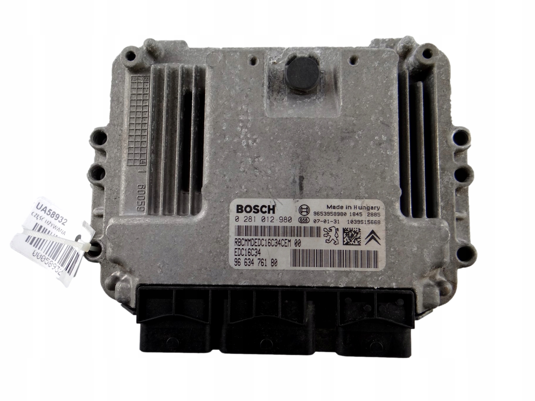 unité de commande électronique uce moteur CITROEN C4 PICASSO 0 281 012 980